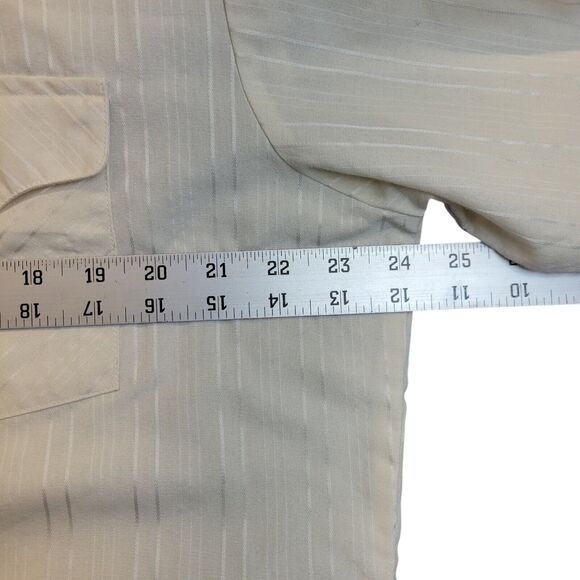 Ranch and Town Vtg Panhandle Slim Pearl Snap Long Slv Western Shirt Sz 16.5x36 - Picture 6 of 10